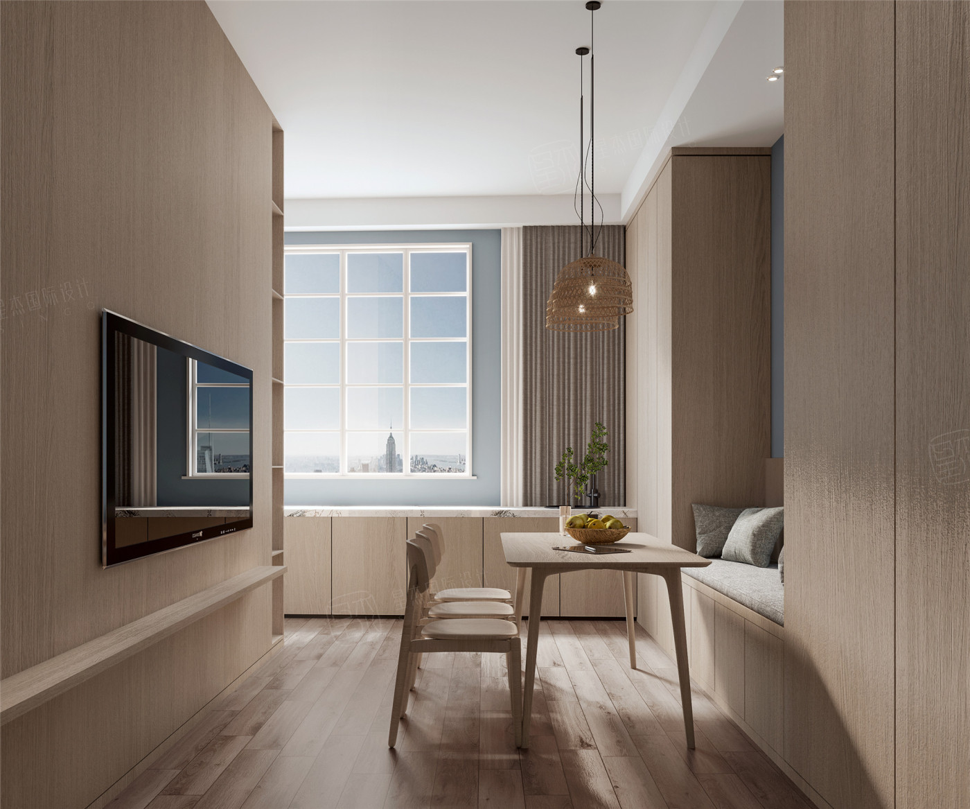 泰兴大楼 现代·日式-原木色装修效果图